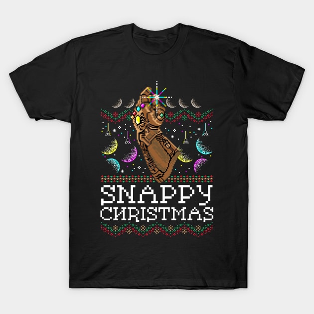 Snappy Christmas T-Shirt by technofaze